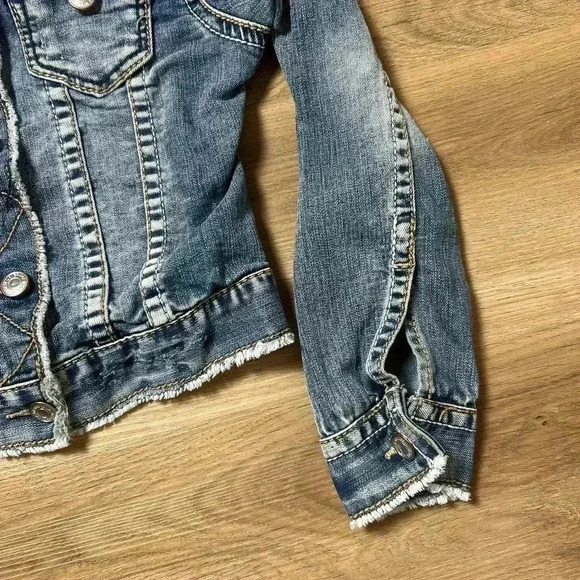 Grace In La® Girls' Denim Jacket Girls Size Small - Picture 4 of 7